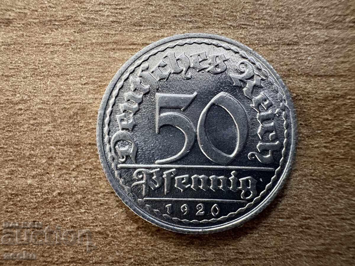 Germania - 50 pfennig (1920) - D