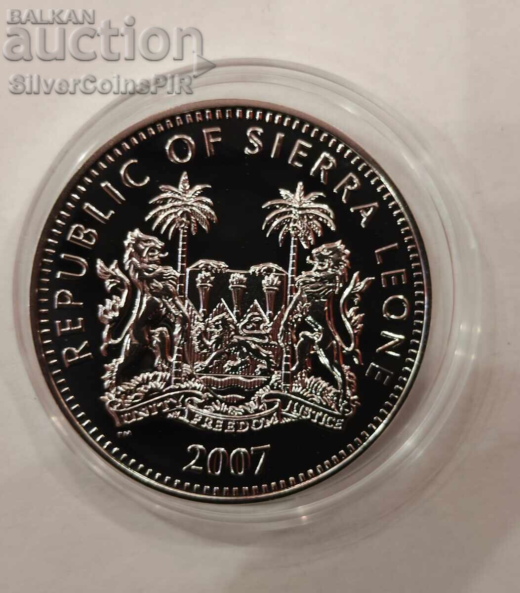 Argint 10$ Rinocer 2007 Sierra Leone - 5