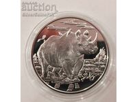 Argint 10$ Rinocer 2007 Sierra Leone