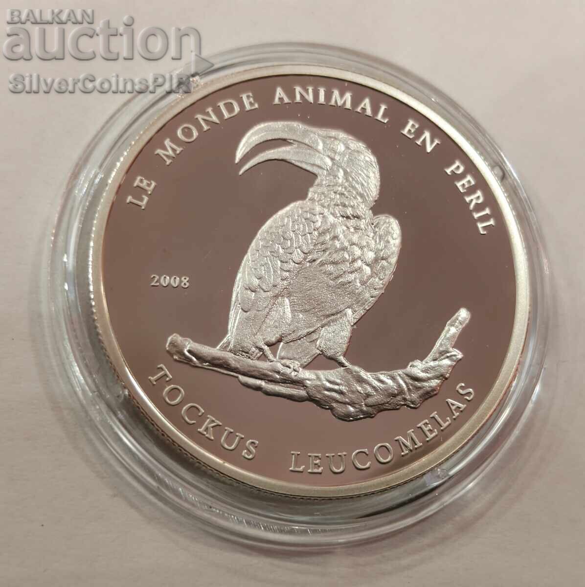 Licitație Argint 1000 franci Tucan 2008 Benin