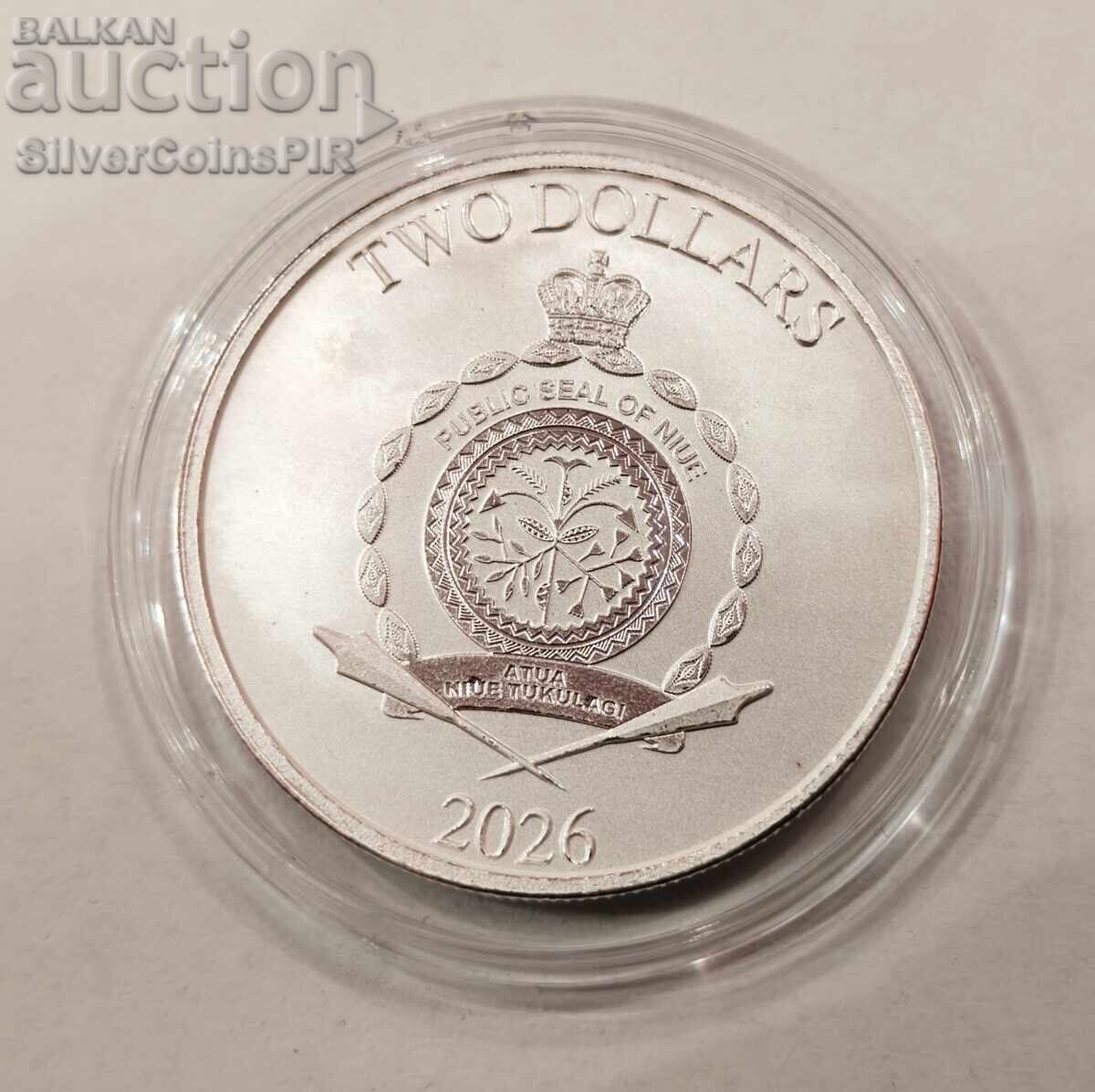 Licitație Argint 1 oz Darth Vader 2026 Insulele Niue Licitație Argint 1 oz Darth Vader 2026 Insulele Niue