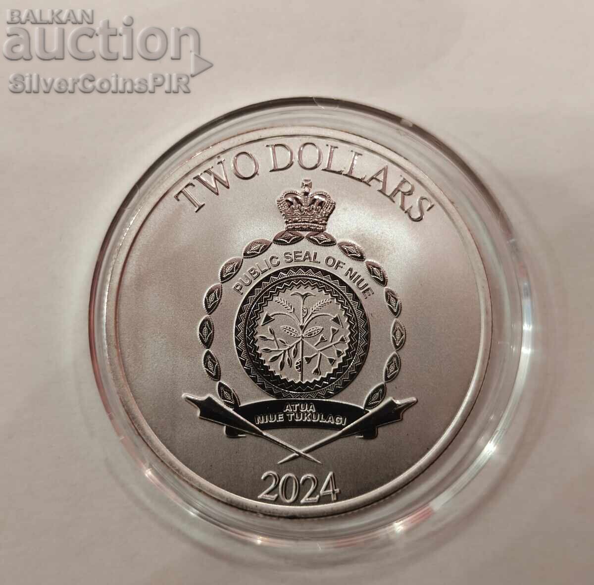 Licitație Argint 1 oz Perseu 2024 Insulele Niue Licitație Argint 1 oz Perseu 2024 Insulele Niue