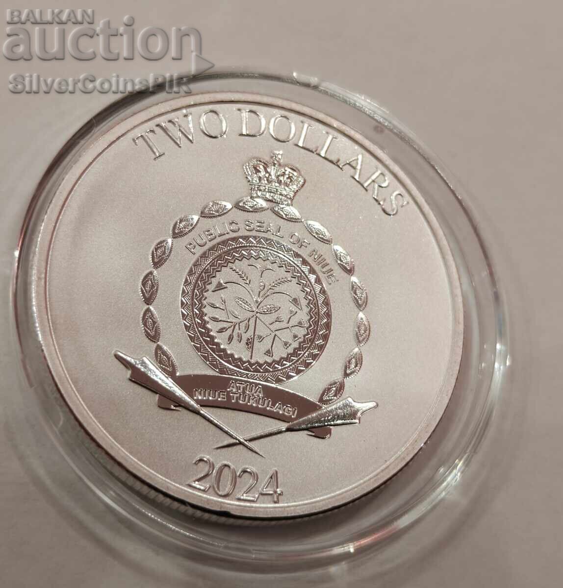 Livrarea Argint 1 oz Perseu 2024 Insulele Niue Livrarea Argint 1 oz Perseu 2024 Insulele Niue
