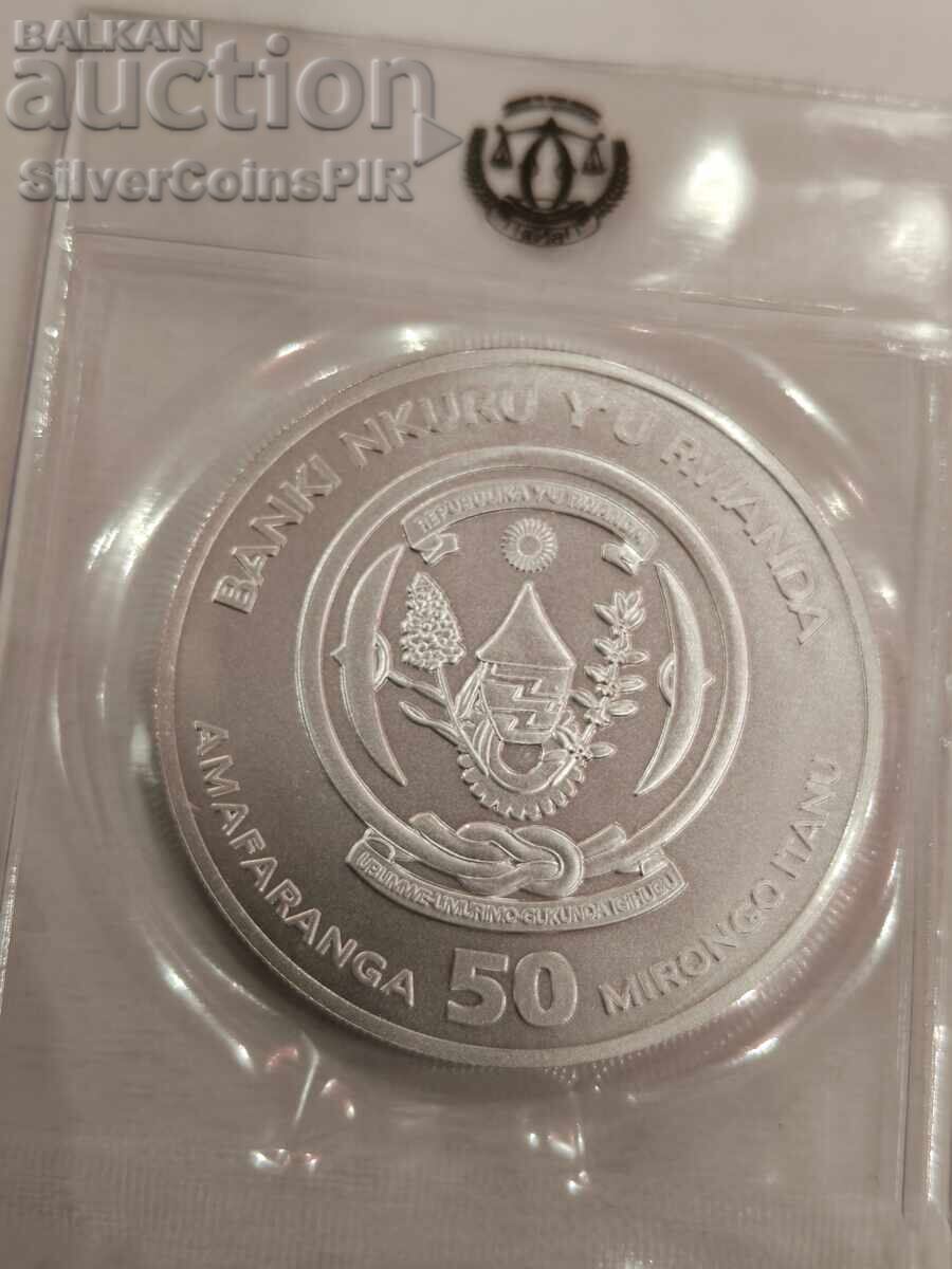Livrarea Argint 1 oz Velo Tir 2025 Rwanda
