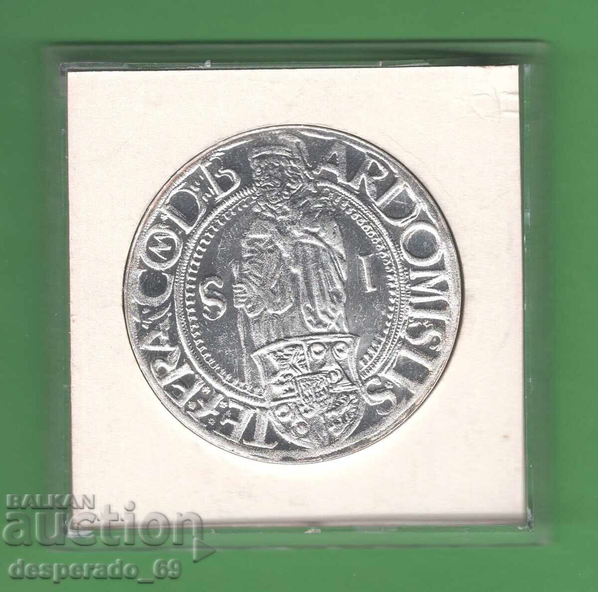 (¯`'•.¸ 1 τάληρο (1523-1527) ΒΟΗΜΙΑ UNC (ανατύπωση) '´¯)