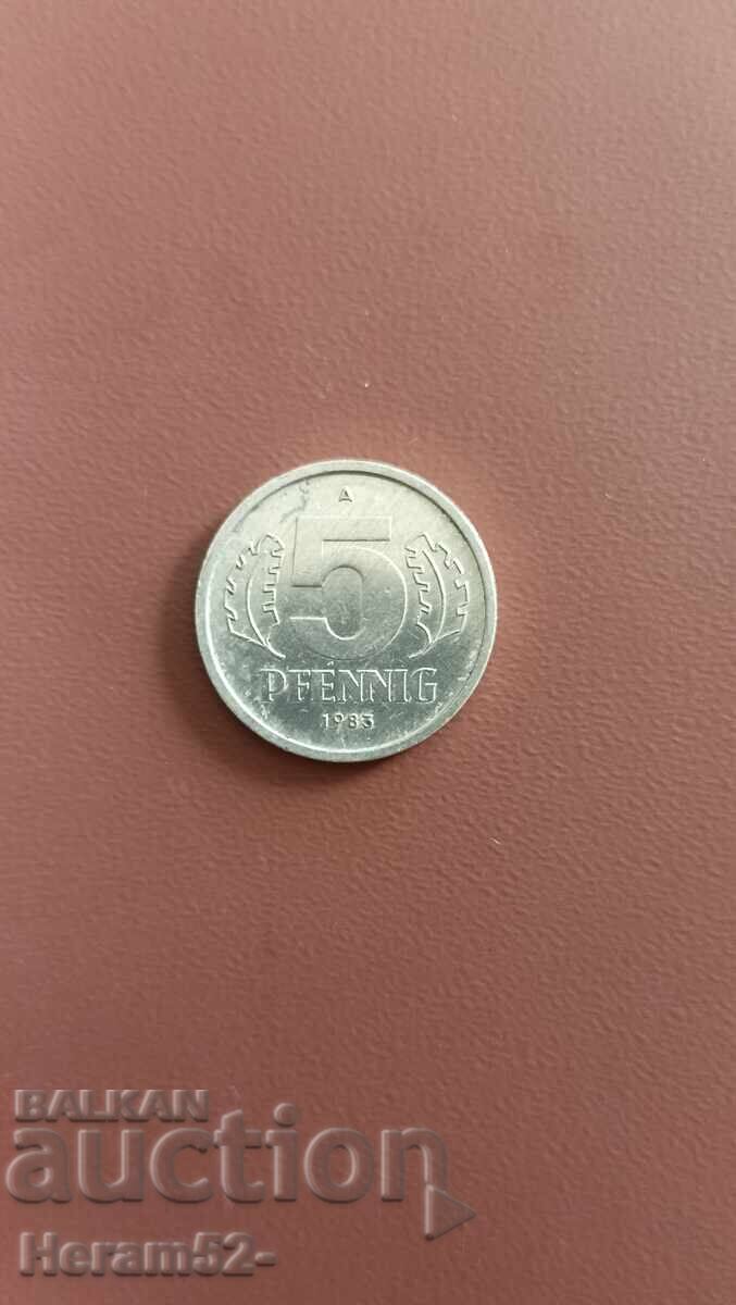 5 πφένινγκ 1983 ΛΔΓ 5 πφένινγκ 1983 ΛΔΓ