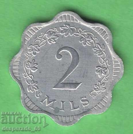 (¯`'•.¸ 2 mile 1972 MALTA UNC ¸.•'´¯) cu preț € 1.70 | 3.32 BGN