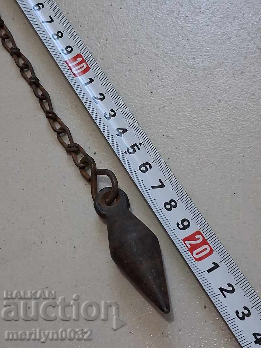 Veche greutate de fir cu plumb otomană instrument fier forjat RAR - 6 Veche greutate de fir cu plumb otomană instrument fier forjat RAR - 6