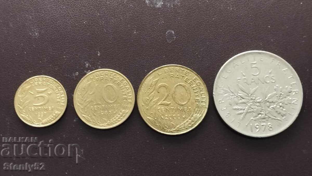 Δημοπρασία Παλιά γαλλικά νομίσματα