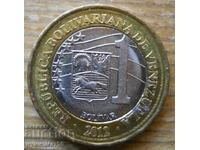 1 bolivar 2012 - Venezuela (bimetallic)