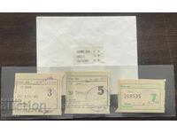 5860 Bulgaria 3 cupoane cantină școlară Kazanlâk nominal 20 s