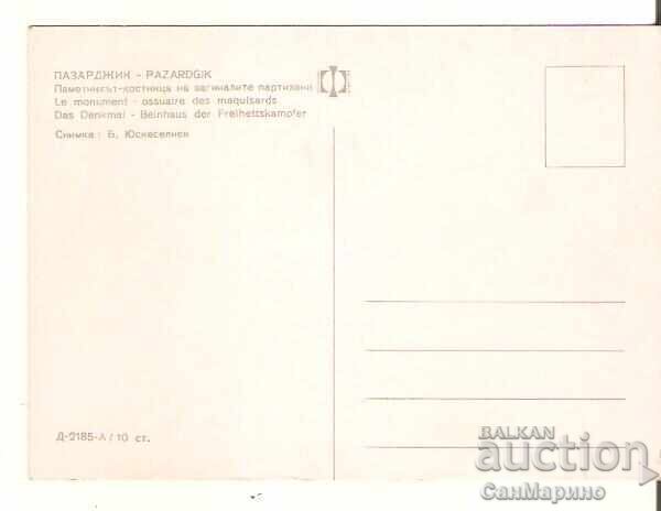 Carte poștală Bulgaria Pazardzhik Monument partizani cu preț € 0.50 | 0.98 BGN