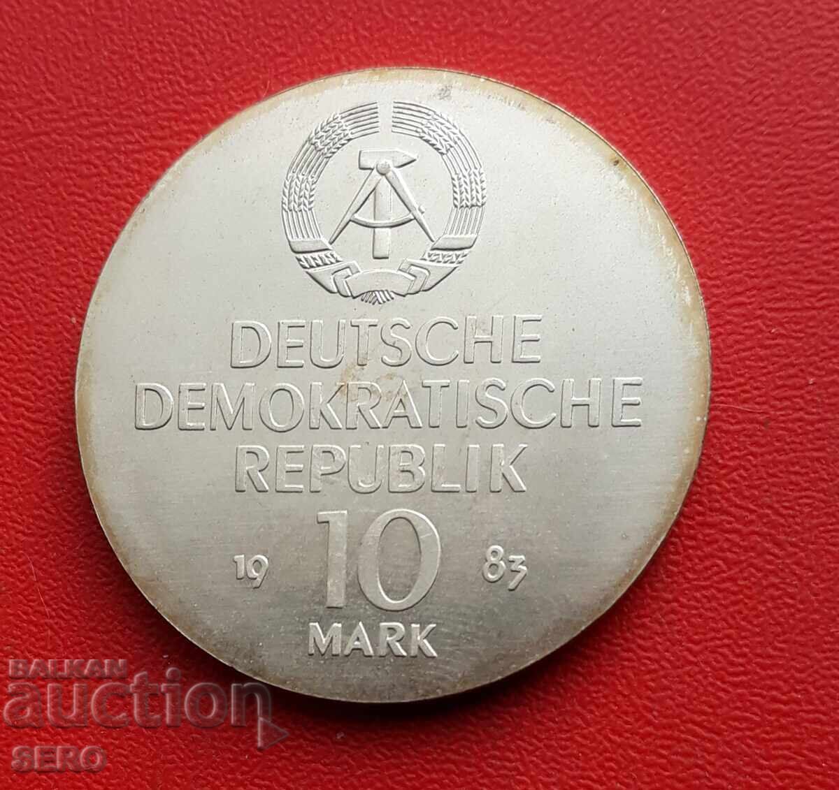 Germany-GDR-10 Mark 1983-100 g. from the death of R. Wagner Germany-GDR-10 Mark 1983-100 g. from the death of R. Wagner