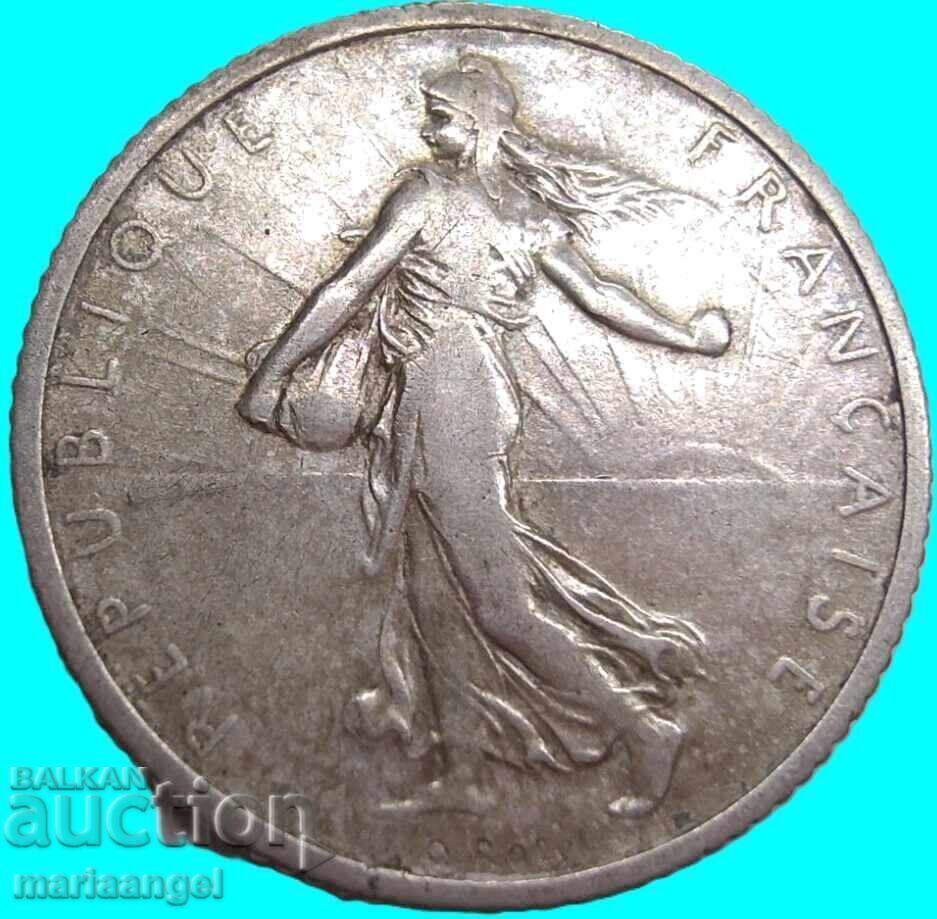 Франция 1 Франк 1918 сребро Патина с цена € 12.60 | 24.64 лв.
