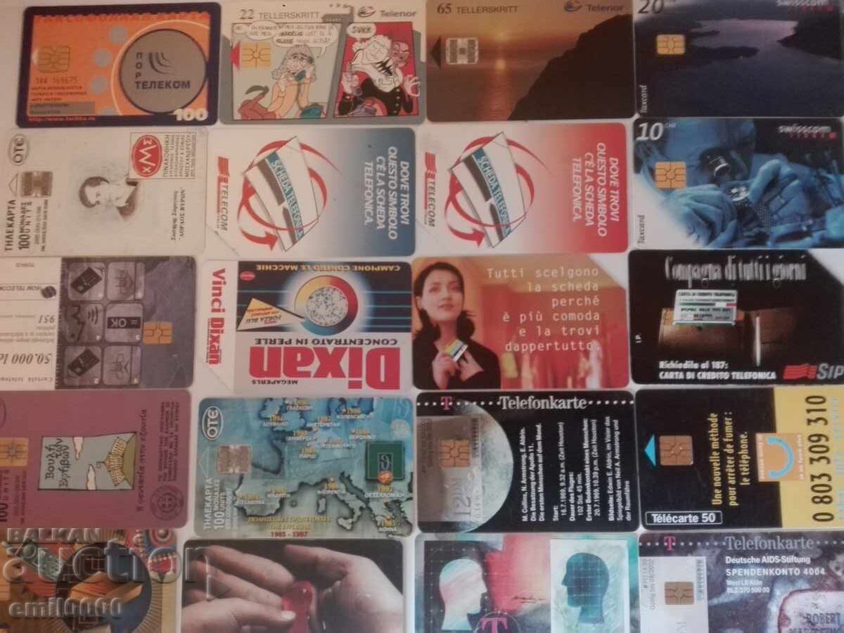 Licitație Carduri telefonice 60 bucăți