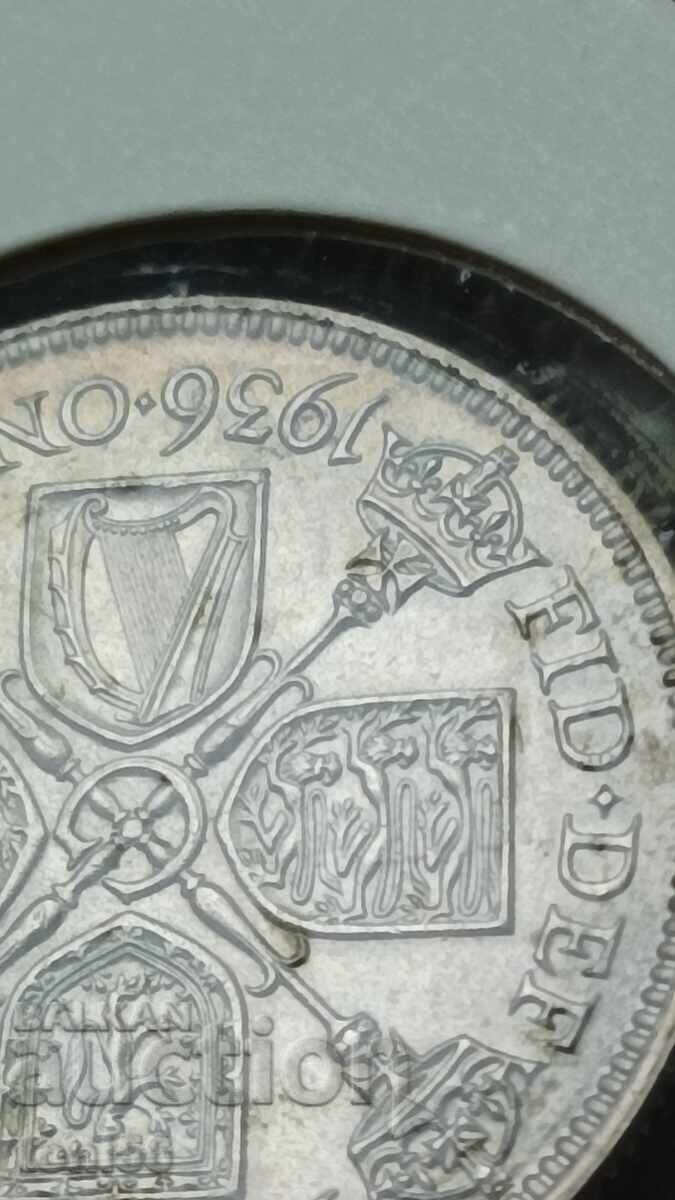 Licitație Anglia 1 florin 1936 UNC