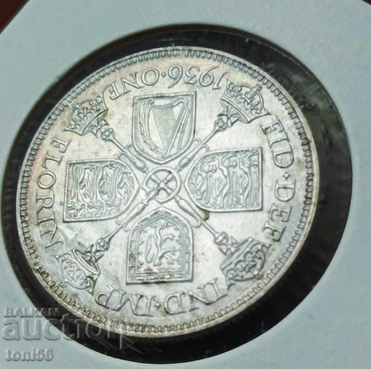 Livrarea Anglia 1 florin 1936 UNC