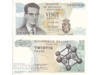 tino37- БЕЛГИЯ - 20 ФРАНКА - 1964г- XF