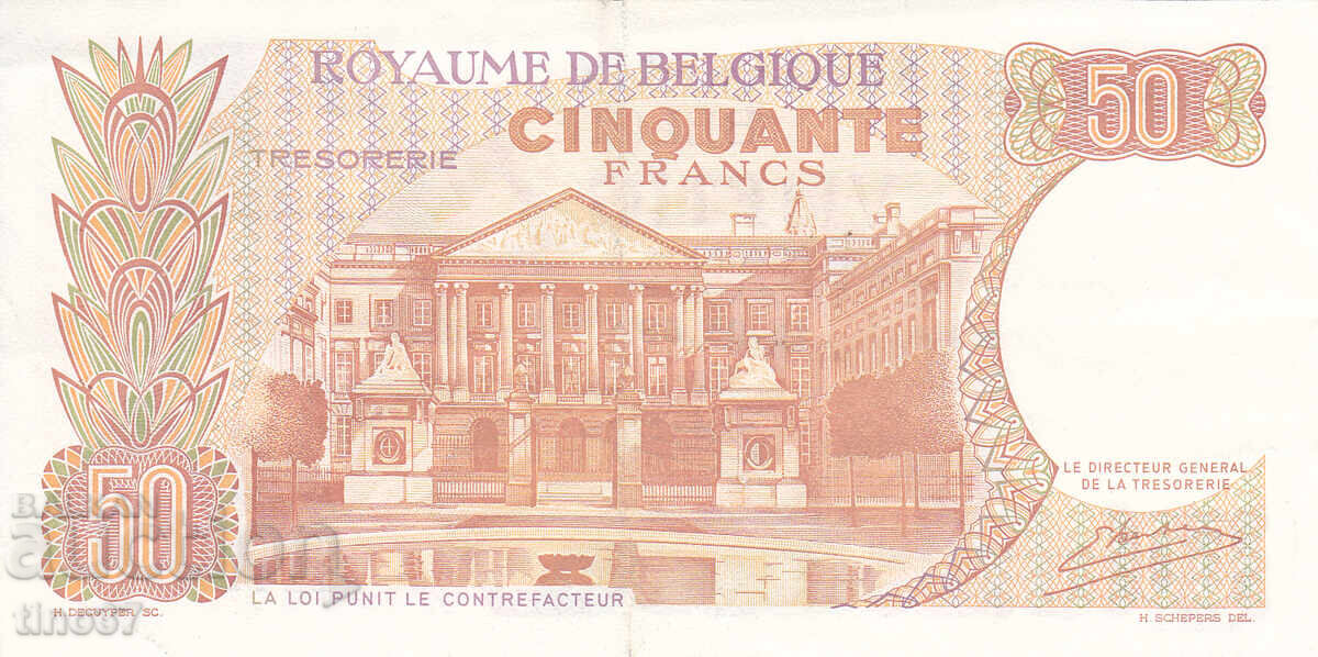 Licitație tino37 - BELGIA - 50 FRANCI - 1966 - VF+
