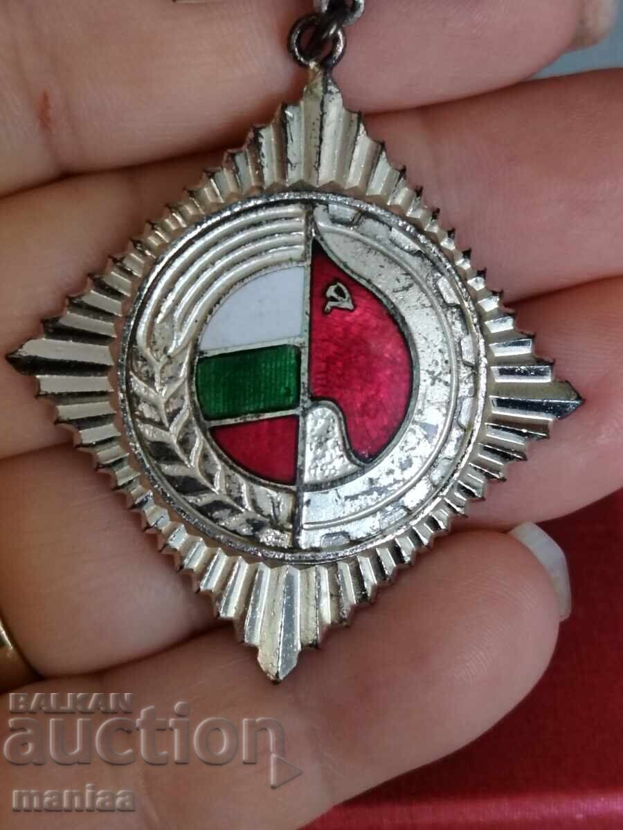 Licitație Insignă comunistă de piept, medalie Frontul Patriotic