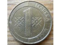1 марка 1996 г. - Финландия