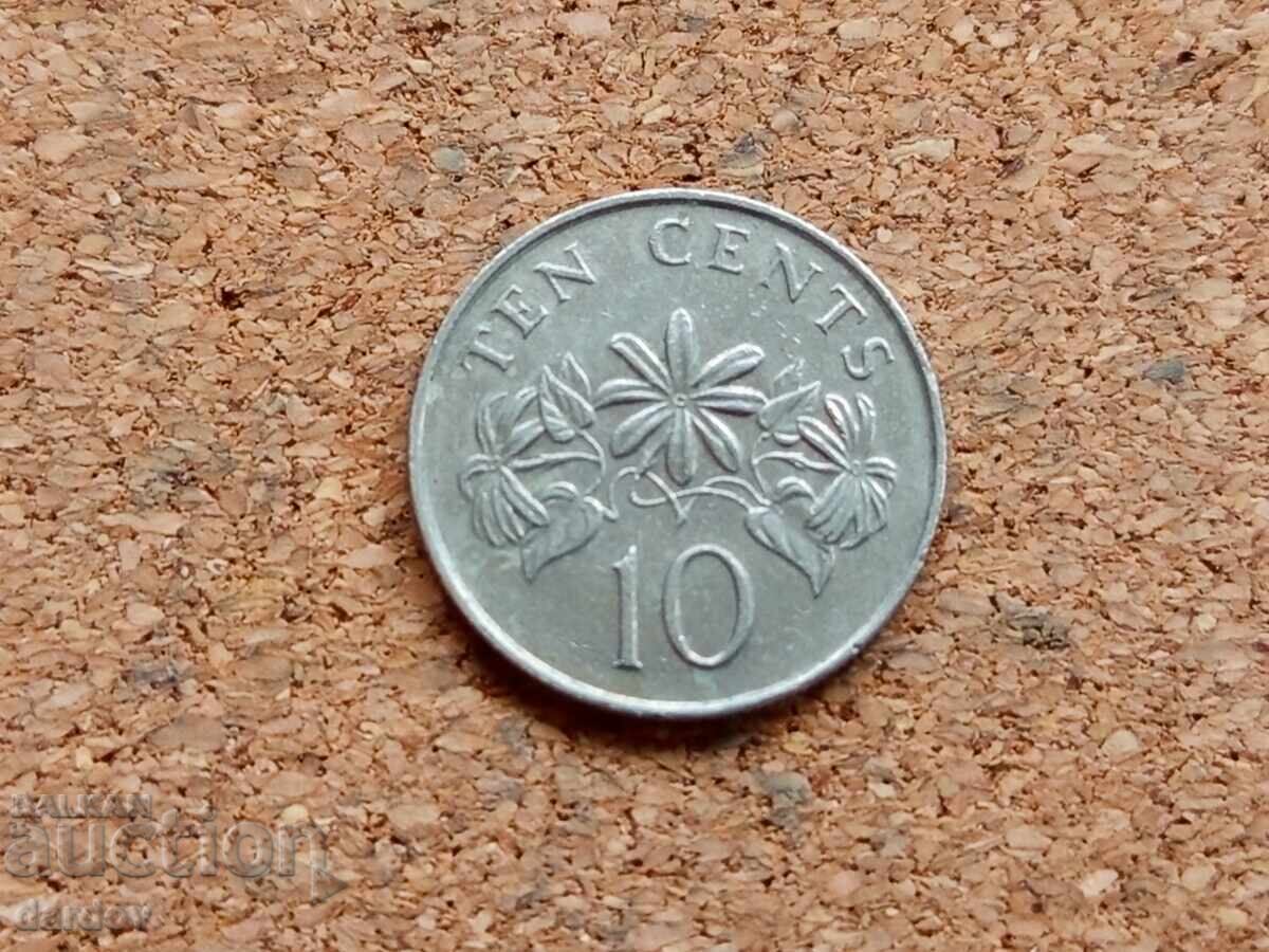 Singapore 10 cenți, 1989