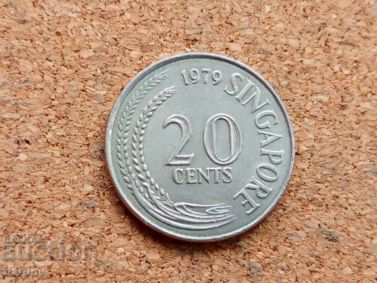 Singapore 20 cenți, 1979