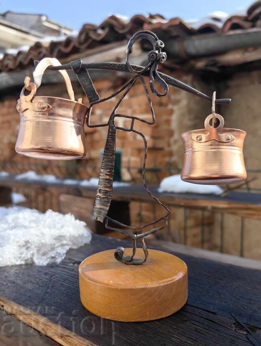 Licitație FIGURĂ METALICĂ ETNO, STATUETĂ, CAL DE MENTĂ