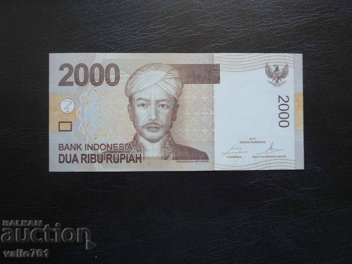 INDONEZIA 2000 2 000 RUPIAH 2016 NOUĂ UNC