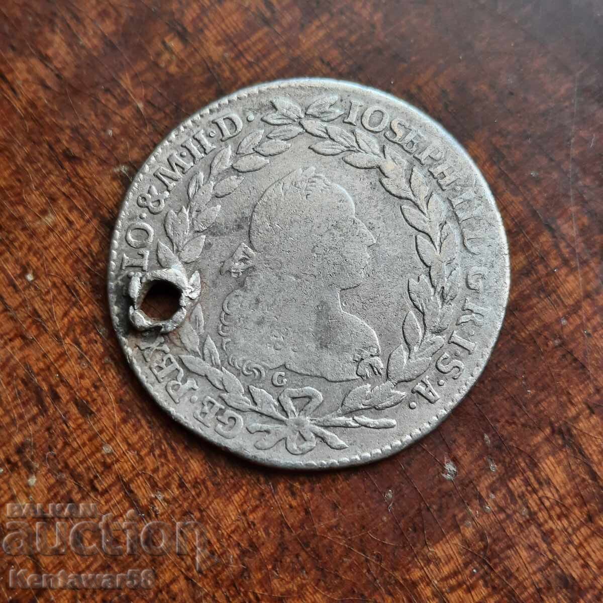 Austro-Ungaria 20 creițari 1775G IB-IV RRR