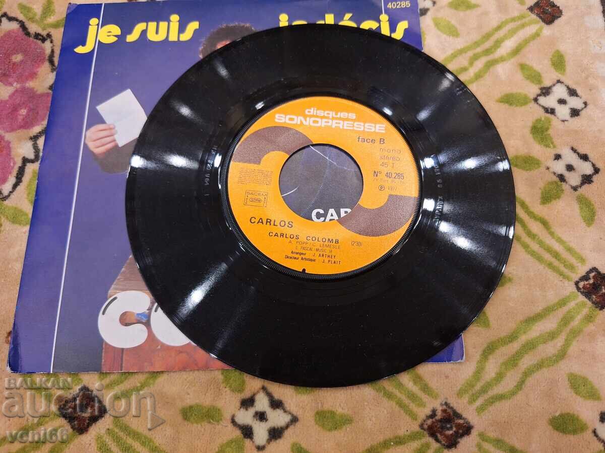 Disc de vinil - format mic - Carlos Colomb cu preț € 1.00 | 1.96 BGN