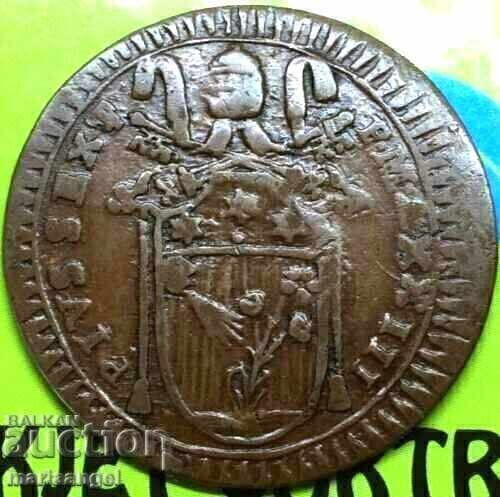 Baiocco 1797 Vatican Pius VI - off. σπάνιος - 6