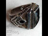 Silver men's ring