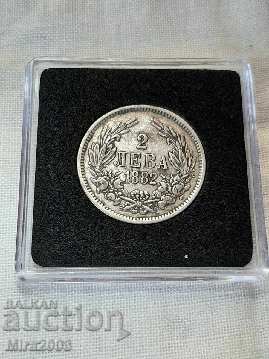 2 leva 1882 de la 0,01 c. BZC