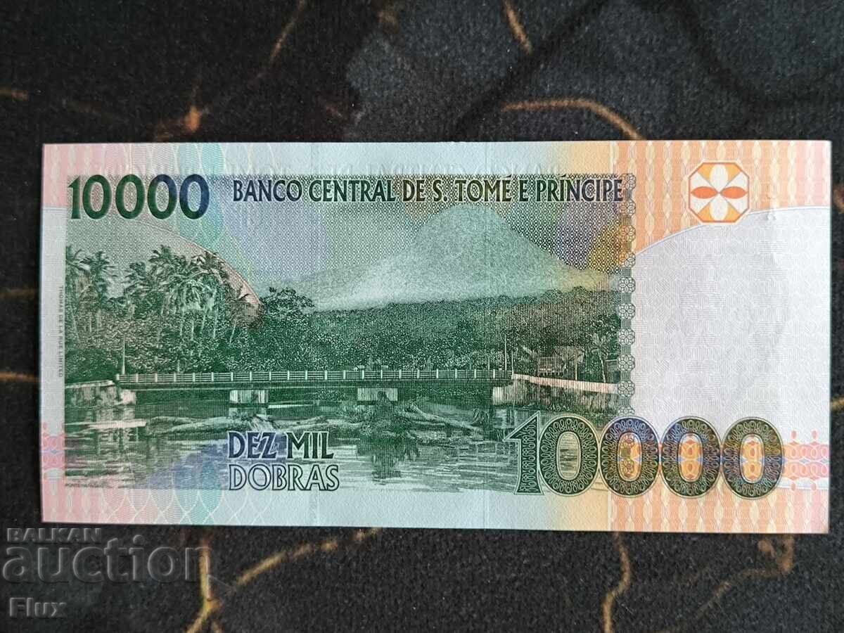 Bancnotă - Sao Tome și Principe - 10000 dobra UNC | 2013 cu preț € 4.50 | 8.80 BGN Bancnotă - Sao Tome și Principe - 10000 dobra UNC | 2013 cu preț € 4.50 | 8.80 BGN