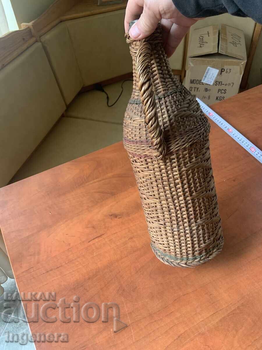 DAMIGEANĂ STICLĂ STICLĂ UNICĂ ÎMPLETITURĂ VECHE - 3 LITRI - 5