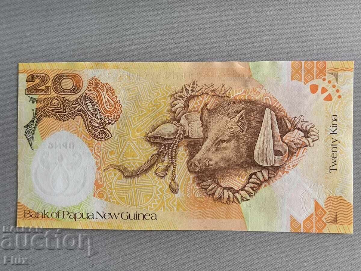 Bancnota - Papua Noua Guinee - 20 kine UNC | 2008 cu preț € 3.25 | 6.36 BGN