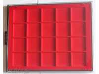 tavi de depozitare monede cu capac de protectie - prize 47 mm