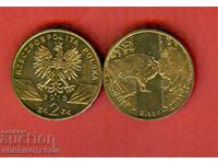POLAND POLAND 2 Zloty ANIMAL BISON issue 2013 NEW UNC