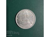 Френска  Океания  5  франк   1952     р