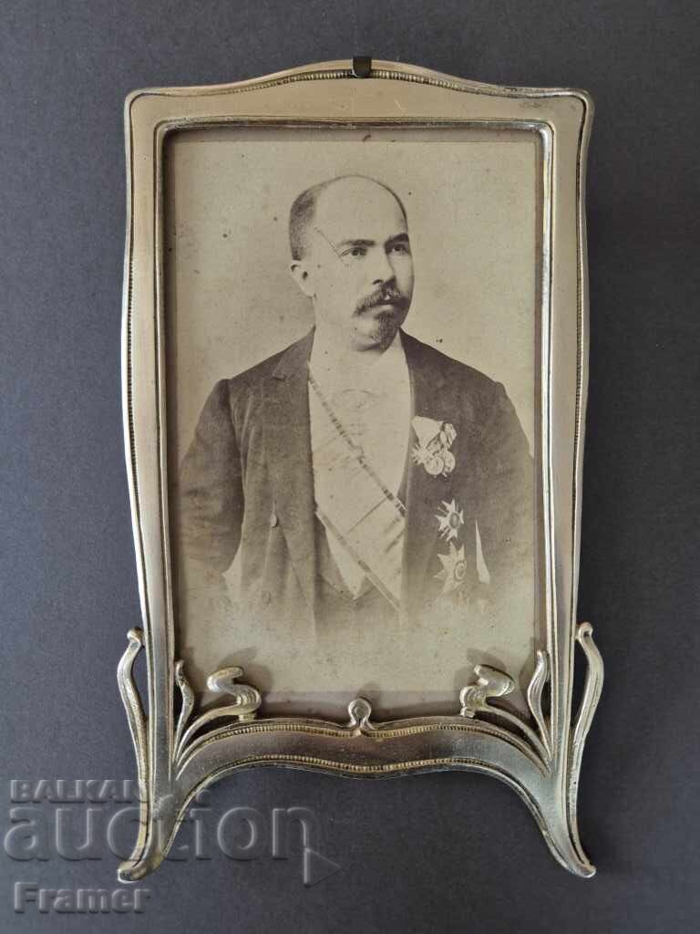 Емблематична официална снимка на Стефан Стамболов около 1888 с цена € 350.00 | 684.54 лв.