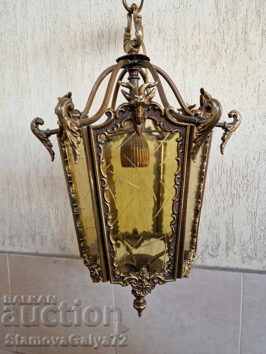 Auction  Unique antique French bronze Empire style chandelier
