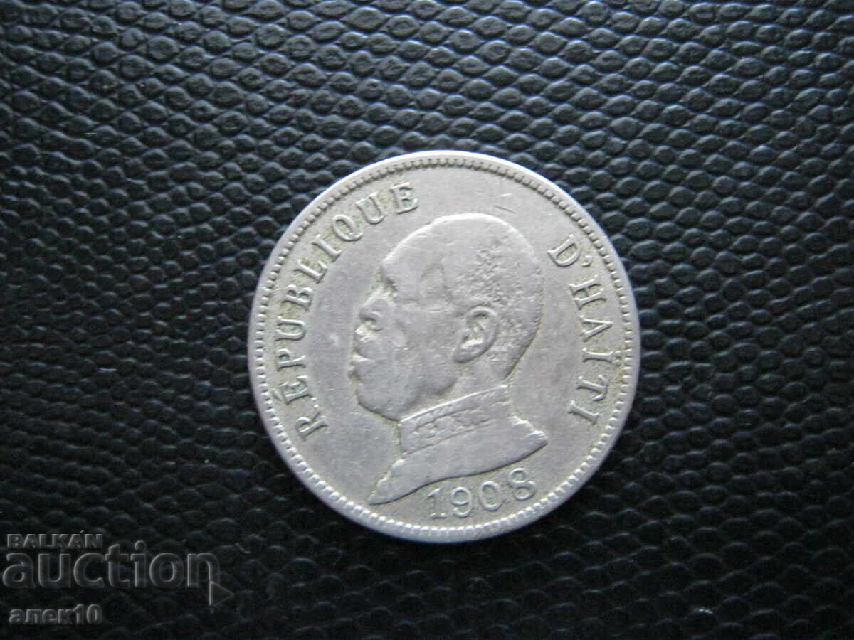Хаити  50  сантима    1908   о с цена 3.50 €