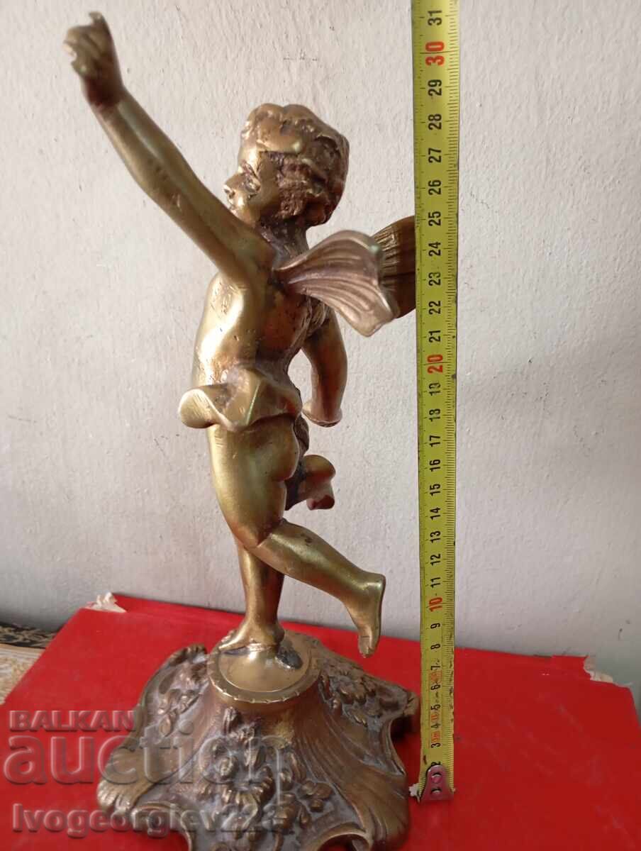 Cupidon din bronz aurit - 5