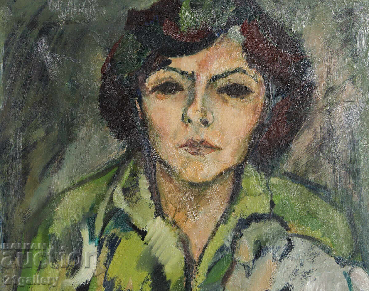 Zhivka Peycheva ( 1897 - 1980 ) oil painting portrait - 6 Zhivka Peycheva ( 1897 - 1980 ) oil painting portrait - 6