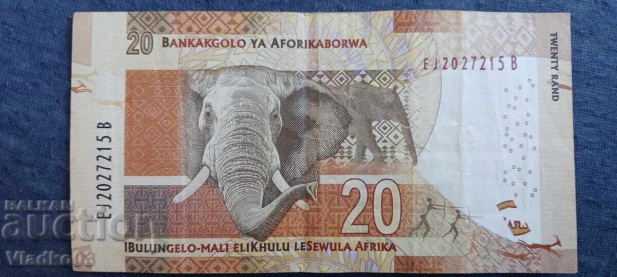 Africa de Sud 20 ranzi 2015 cu preț € 2.59 | 5.07 BGN
