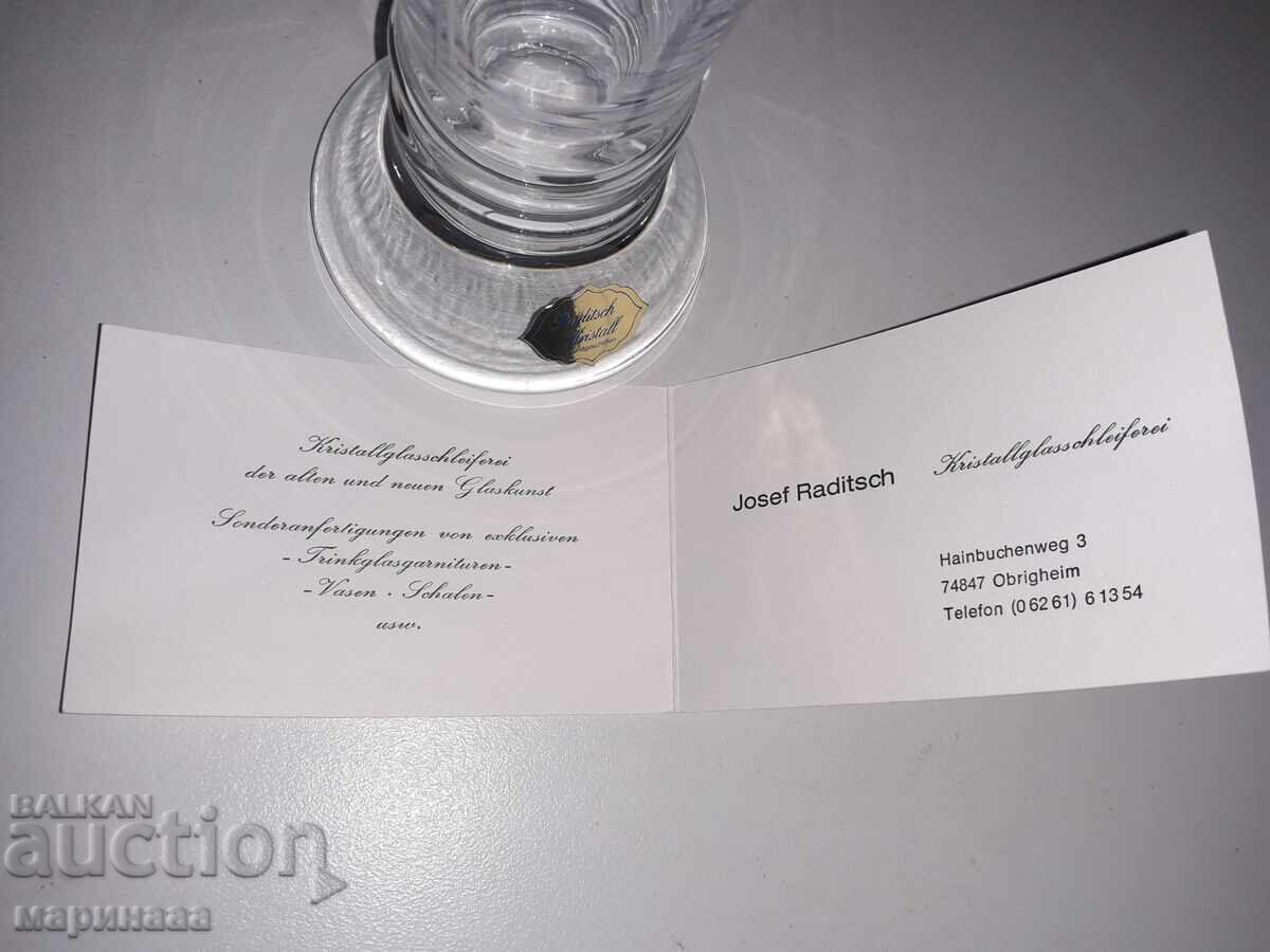 Auction  TALL MUG. CRYSTAL. CERTIFICATE