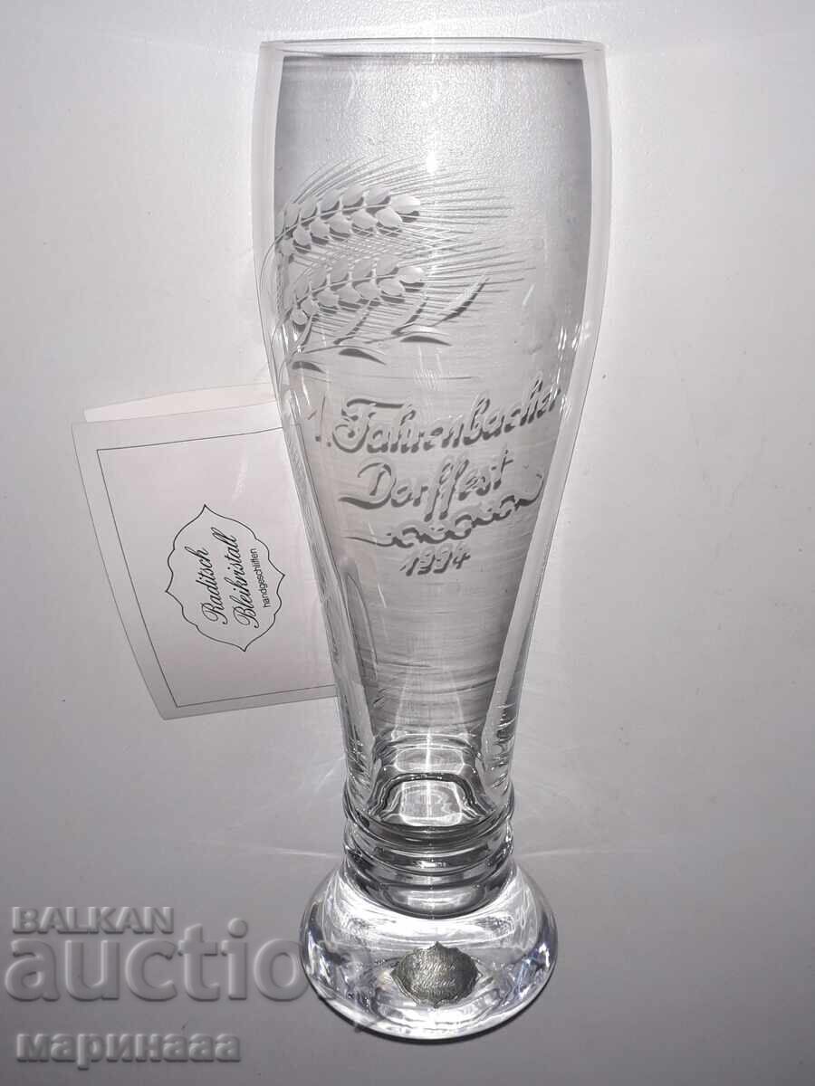 TALL MUG. CRYSTAL. CERTIFICATE