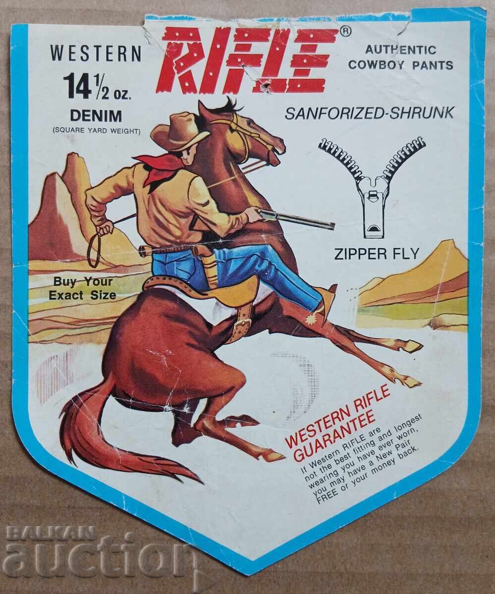 Etichetă de blugi RIFLE