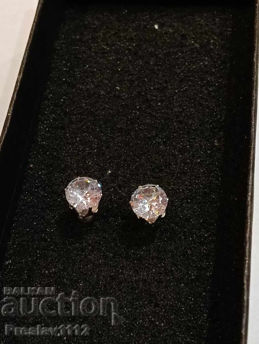Обици с Мойсанит Brilliant 1ct - 6